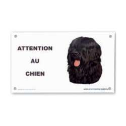 Plaque Attention au chien - Pour autocollant  de marque :