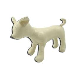 Mannequin de chien simili cuir - Beige - Corps fin de marque : CANISLANA For dogs