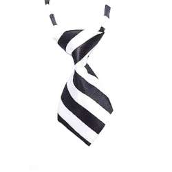 Cravate pour chien - Rayure blanche de marque :