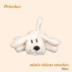 Peluche mini chien couché - Peluche chien de marque : CANISLANA For dogs