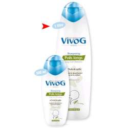 Shampooing pour chiens Vivog Poils longs - 300ml et 1L de marque : VIVOG