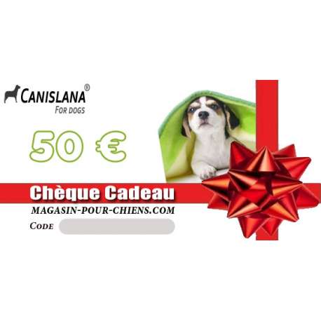 Chèque cadeau 50 € de marque :