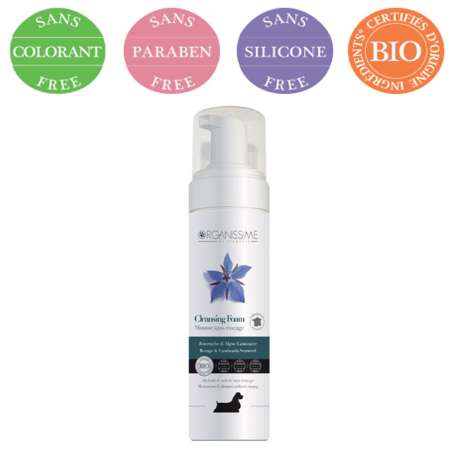 Mousse nettoyante Bio pour chien - Biogance sans rinçage de marque : BIOGANCE