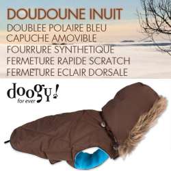 Destockage Doudoune pour chien Inuit marron - Doogy de marque : DOOGY